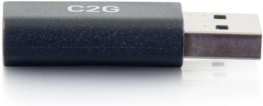 C2G USB C to USB A Adapter, Superspeed Adapter Converter, Plug and Play Adapter, C2G 54427