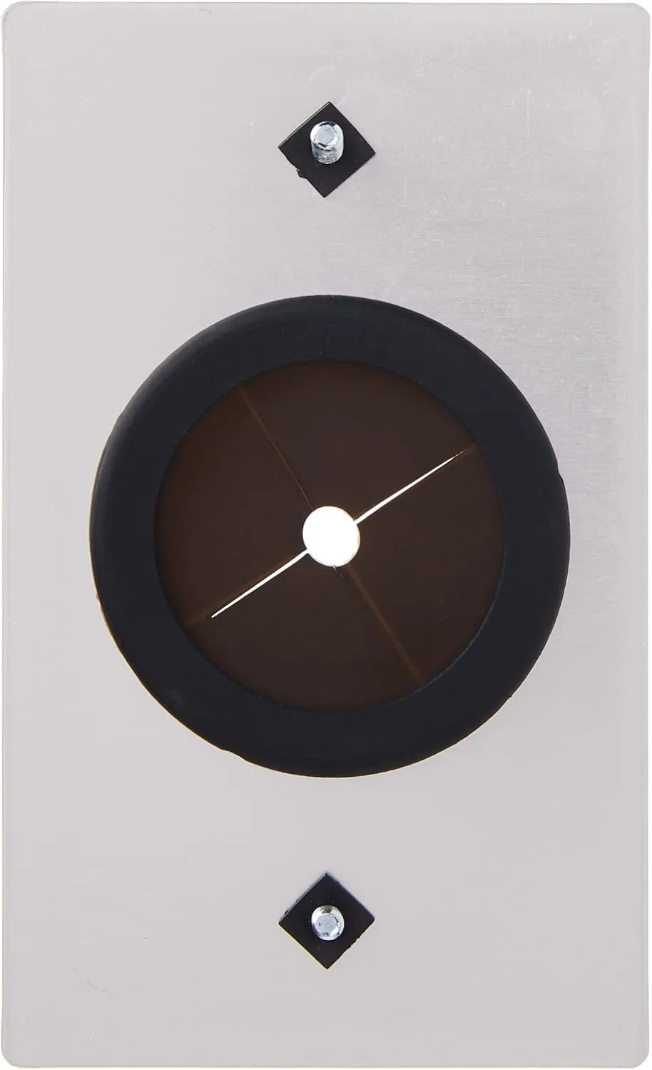 C2G Legrand Cable Pass Through with Rubber Grommet, Grommet Wall Plate Works as Pass Through Wall Plate, Brushed Aluminum