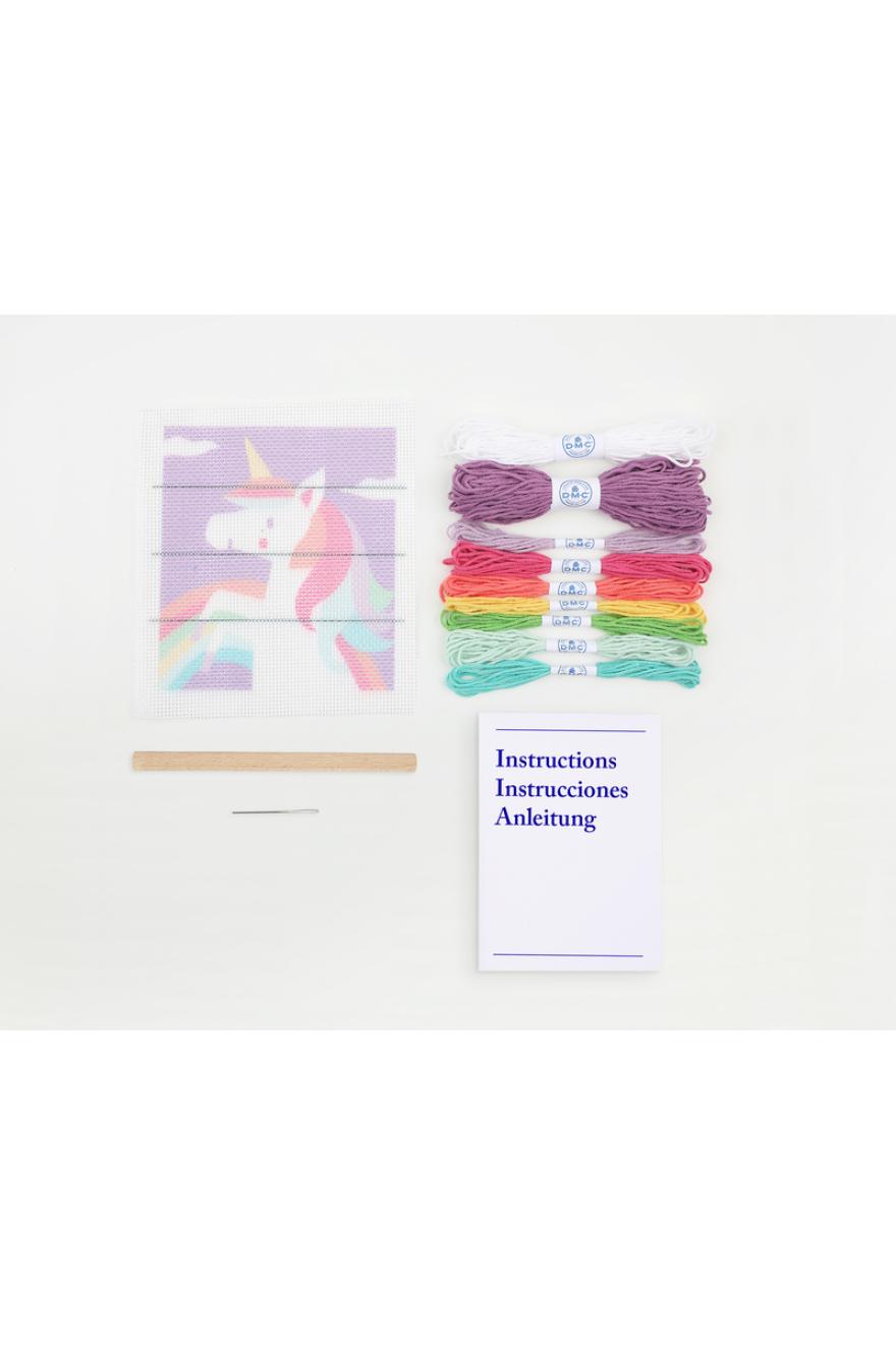 DMC Kids' Kit - Kit Punto Lanciato UNICORNO NEL CIELO (C311K) DMC Kids' Kit - Kit Punto Lanciato UNICORNO NEL CIELO (C311K)