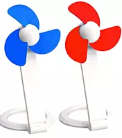 Folding Table USB fan with safety blades and USB cable