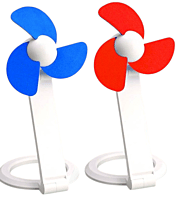 Folding Table USB fan with safety blades and USB cable