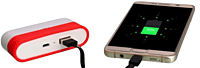 Caplet Power bank with hidden wire