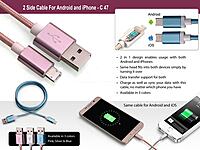 2 side cable for Android and iPhone