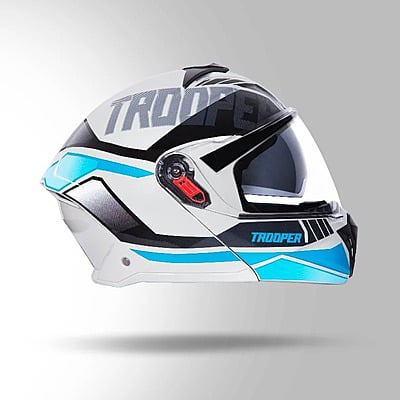 STUDDS TROOPER D1 MATT GREY N1 BLUE D/V (XL)
