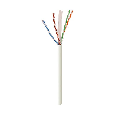 Cat6 UTP CCA Cable 23AWG 1000Ft White