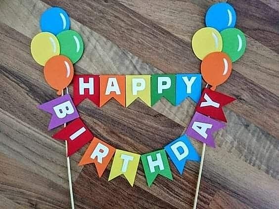 Birthday Cake Topper Banner