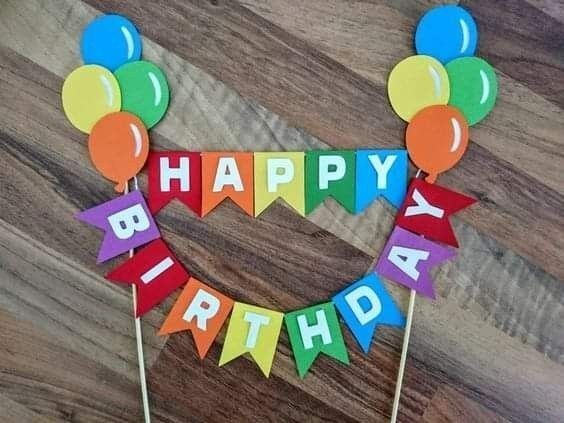 Birthday Cake Topper Banner