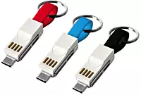 Magnetic 3 in 1 charging cable with Keychain