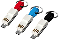 Magnetic 3 in 1 charging cable with Keychain