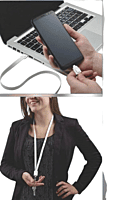 Lanyard charging cable