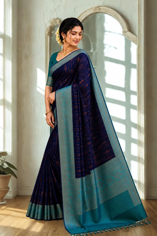 Vairaoosi saree Blue