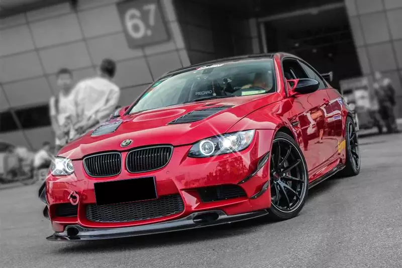 BMW M3 KA Style Carbon Fiber Front Canards (2008β2012 E90/E92/E93)
