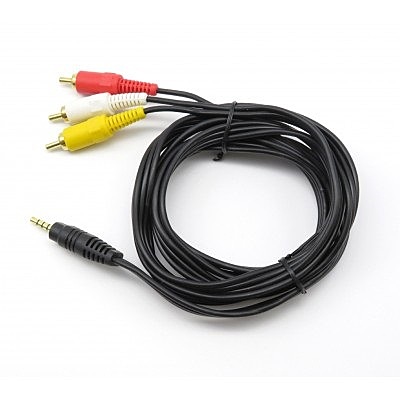 3.5mm To 3xRCA Male Video Cable (PL-525) 3.5mm To 3xRCA Male Video Cable (PL-525)