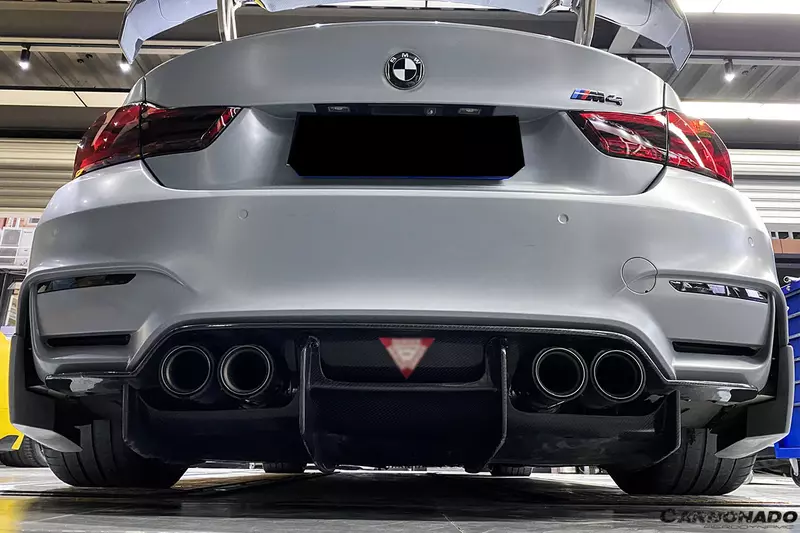 BMW M3 F80 & M4 F82 SM Style Carbon Fiber Rear Lip | 2014–2020