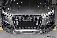 2013–2018 Audi RS6 Avant BS Style Carbon Fiber Front Canards | Aero Enhancements