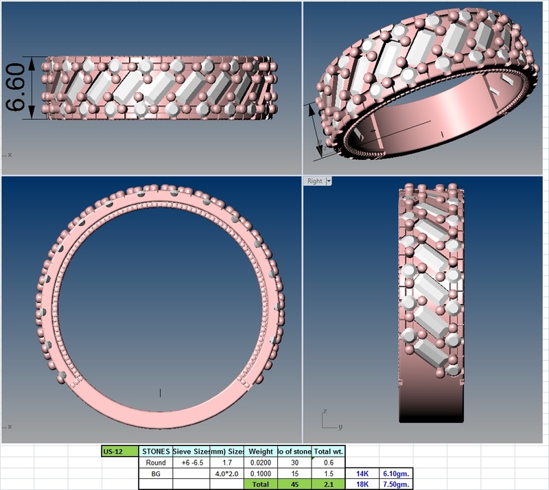 full Eternity Band 2 mm wide