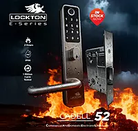 'E-Series' CADELL52 Commercial & Domestic Electronic Lever Lock KIT *Satin Stainless Steel*