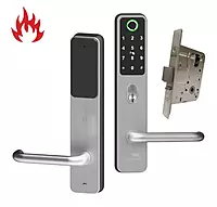 'E-Series' CADELL52 Commercial & Domestic Electronic Lever Lock KIT *Satin Stainless Steel*