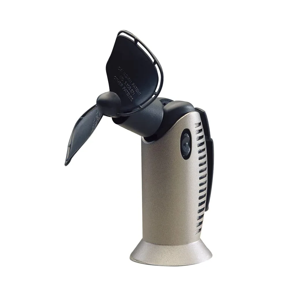 Caframo Tiny Tornado II 827 Handheld Fan, Titanium (Portable)