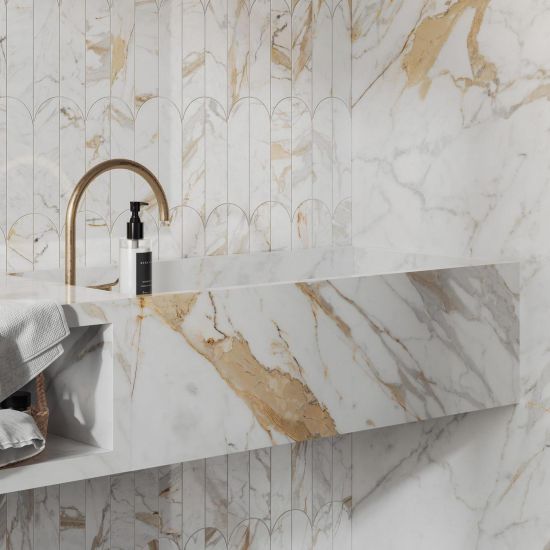 Gresie RAGNO by MARAZZI, INCANTO CALACATTA MICHELANGELO GLOSSY 120x120, R8NS, mp/cutie 2.88