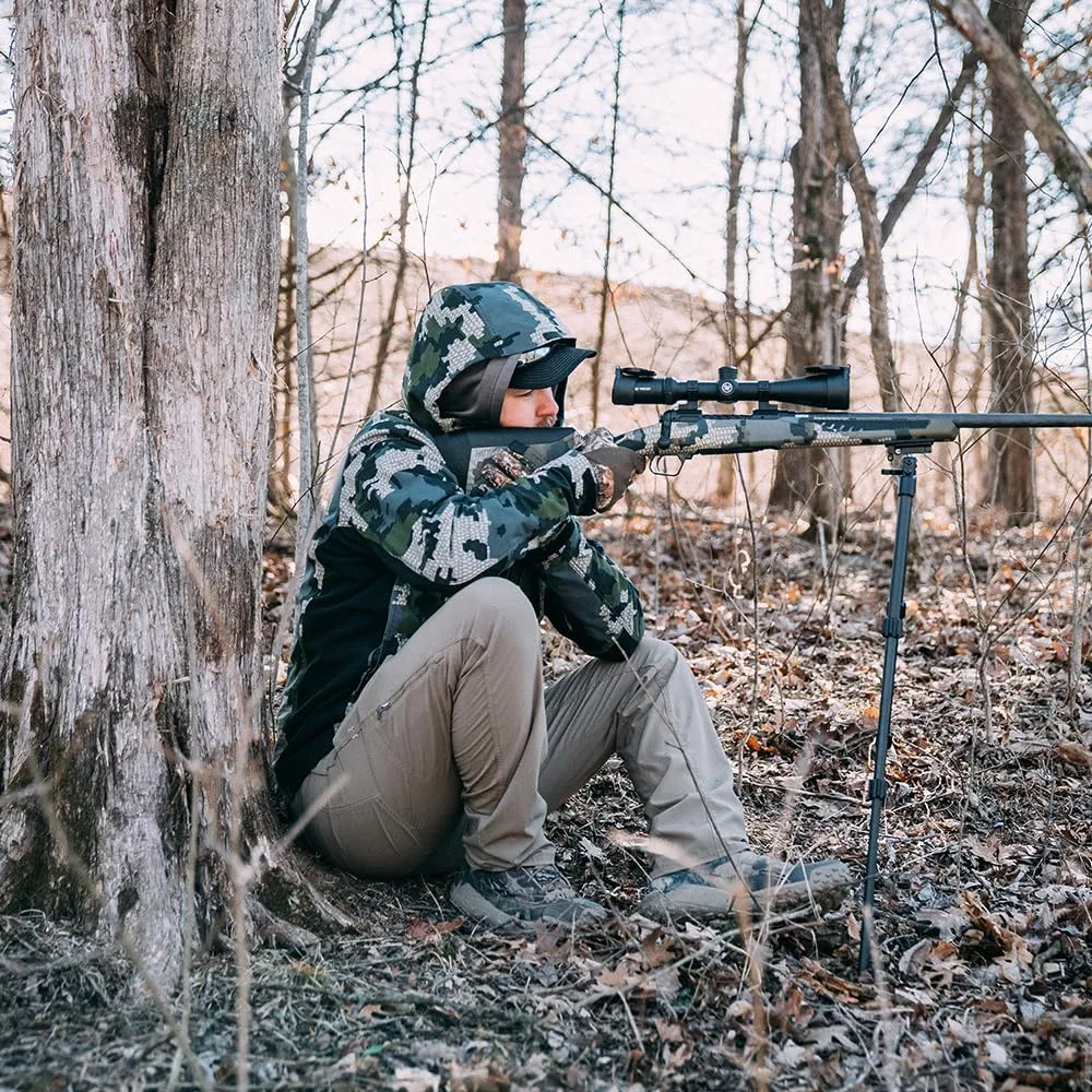 Caldwell Prone and Sitting Bipods with Adjustable Legs and Slim Folding Design for Easy Transport, Rifle Stability