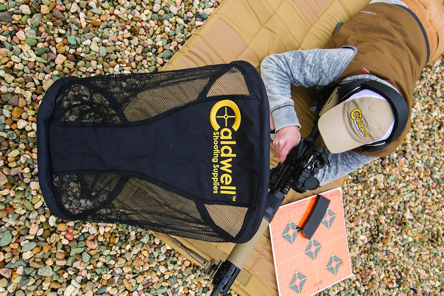 CALDWELL Brass Catcher - Heat-Resistant Mesh, Collapsible & Mountable