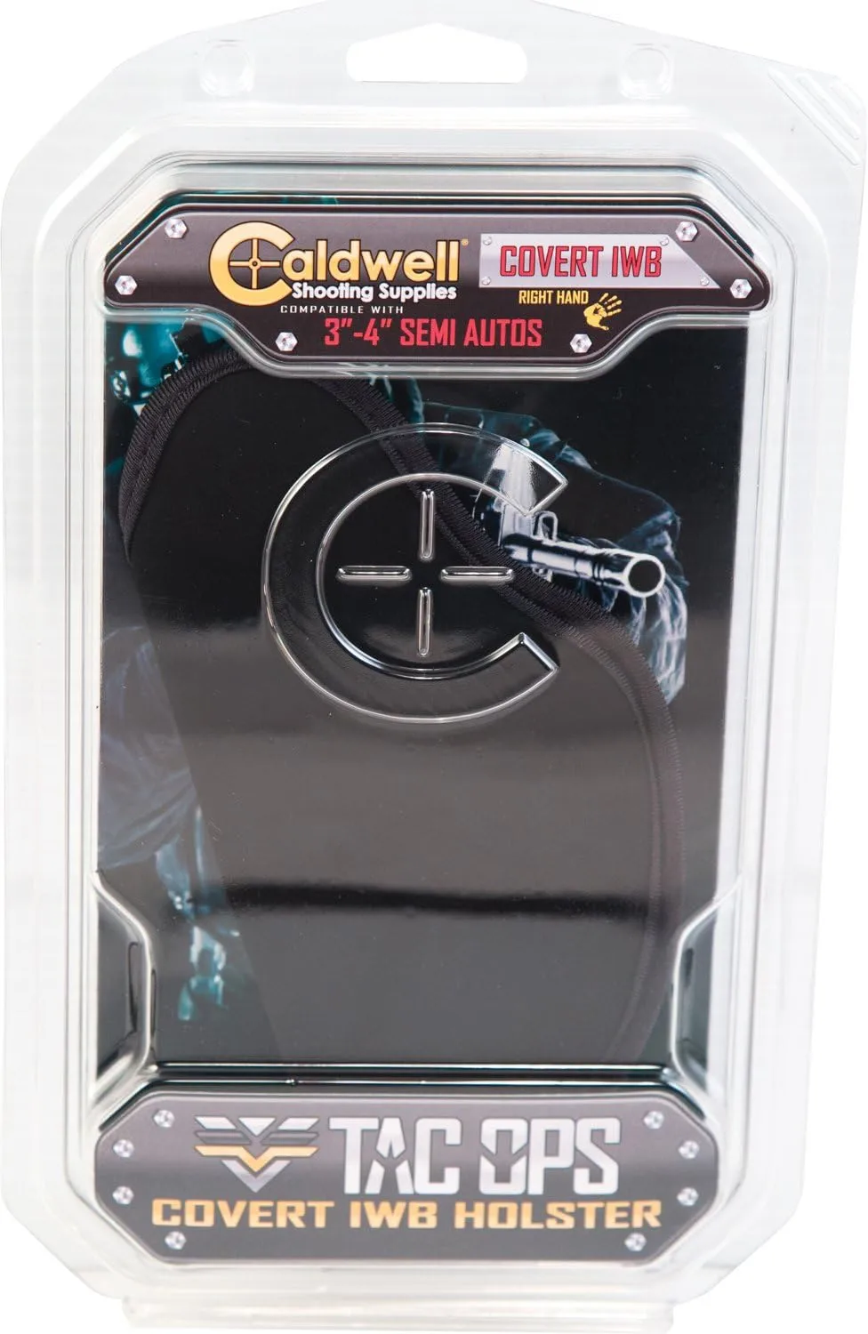 CALDWELL IWB Covert Right Handed Holsters with Adaptive Profile, Belt Clip and Non-Marring Material - CCW and Competition