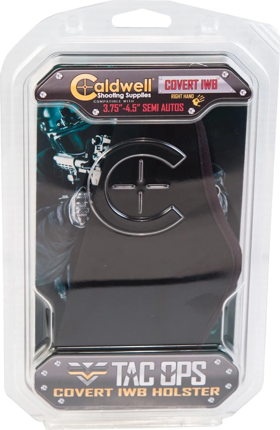 CALDWELL IWB Covert Right Handed Holsters with Adaptive Profile, Belt Clip and Non-Marring Material - CCW and Competition