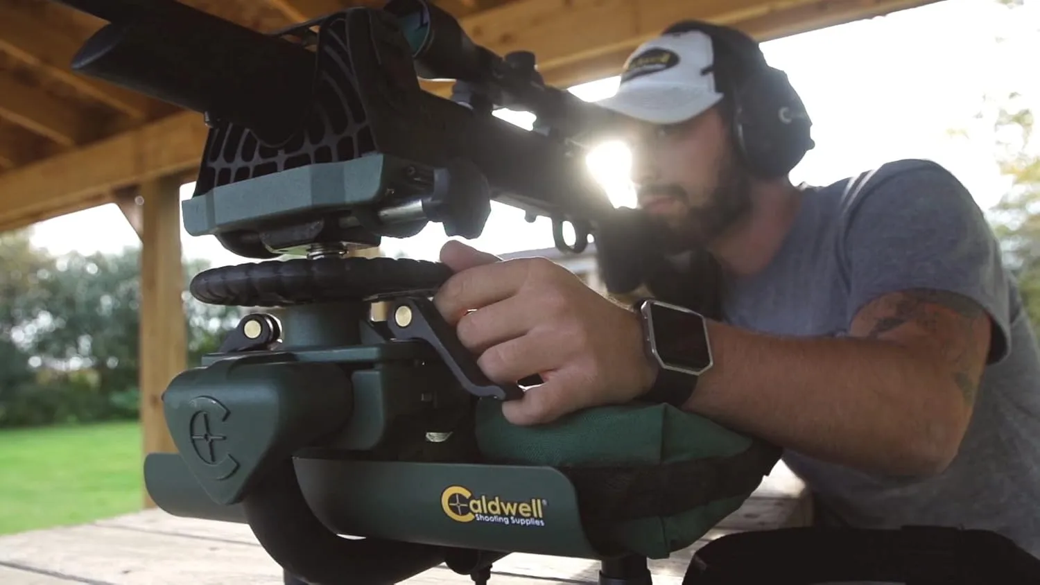 Caldwell Lead Sled DFT 2 Rifle Shooting Rest with Adjustable Ambidextrous Frame for Recoil Reduction, Sight in, and Stability
