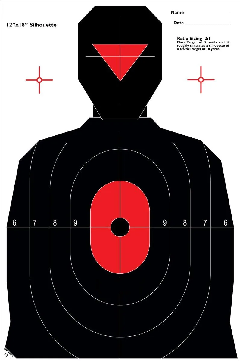 Caldwell Ultra Portable Target Stand 12" x 18" with Tear Down Design and Targets for Outdoor, Range, Shooting and Hunting