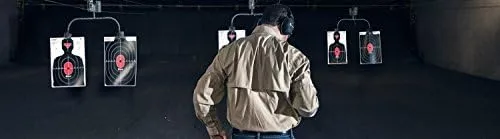 CALDWELL Silhouette Center Mass Targets Hi-Vis Flake-Off