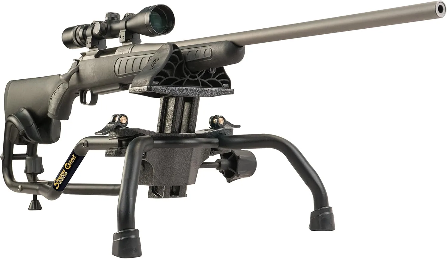 Caldwell Stinger Adjustable Ambidextrous Rifle Shooting Rest with Lightweight Design for Rifle Shooting, Stability, Sight in