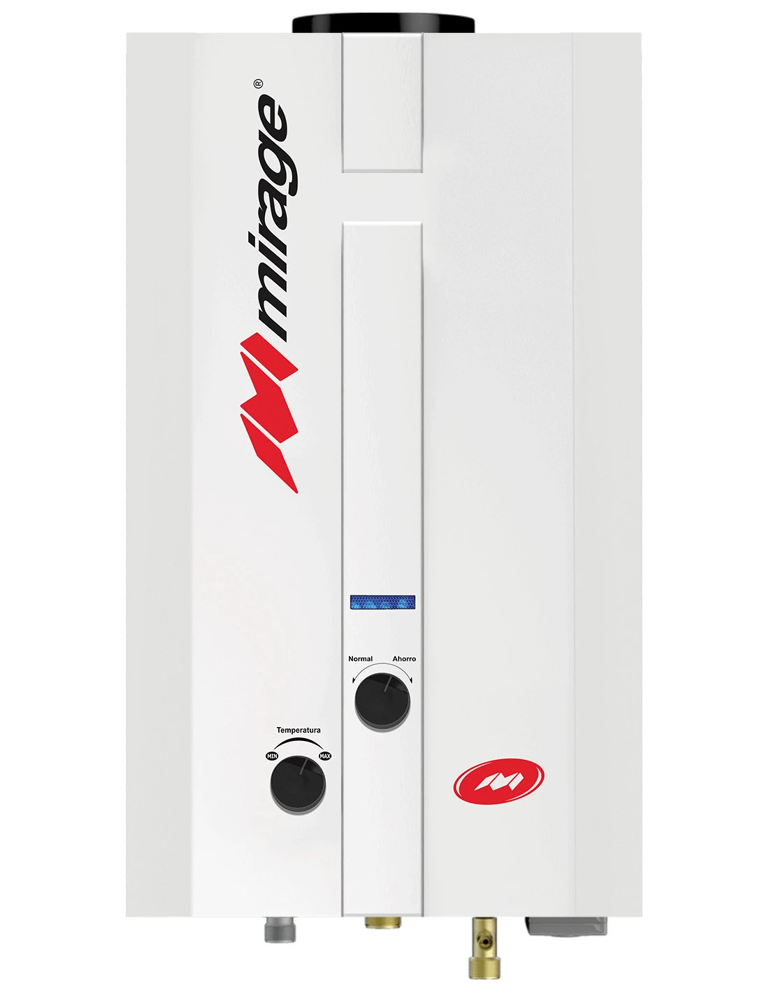 Calentador de Paso Baja Presion Mirage Color Blanco 6Lts 1 Servicio Flux 6L Gas LP Modelo MBF06ED