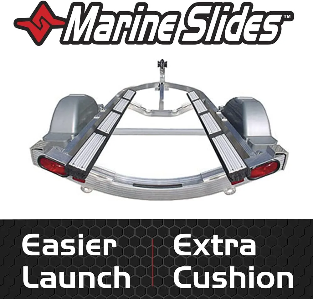 Caliber Marine Trailer Bunk Slides 23011, 3 x 15 inch, 10-Pack, White 3" x 15"