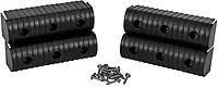 Caliber BunkWrap End Cap 2x6 Black Accessory Kit w/Stainless Steel Hardware 4-Pack