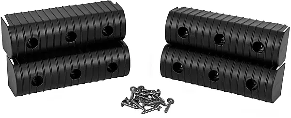 Caliber BunkWrap End Cap 2x6 Black Accessory Kit w/Stainless Steel Hardware 4-Pack