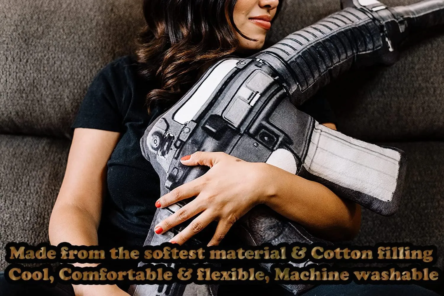 Caliber Gourmet Gun-Shaped Throw Pillow