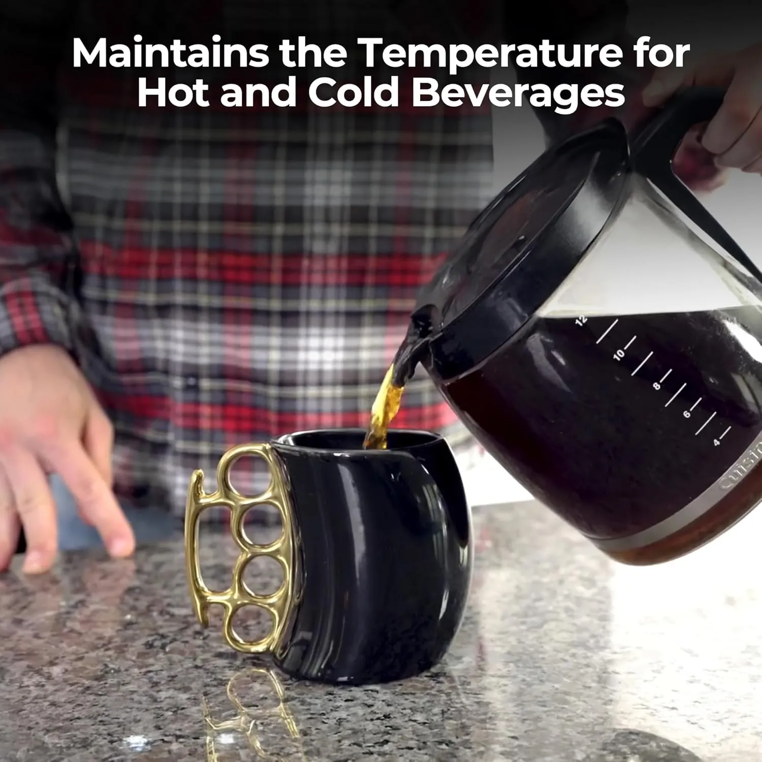 Caliber Gourmet Ceramic Novelty Coffee Mug