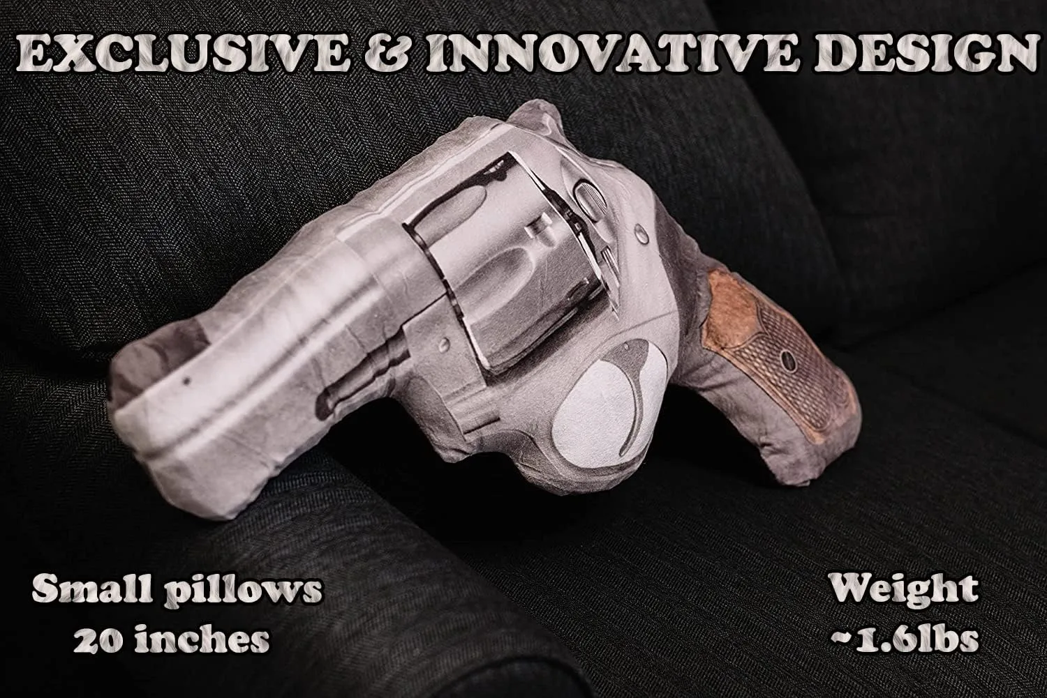 Caliber Gourmet Gun-Shaped Throw Pillow