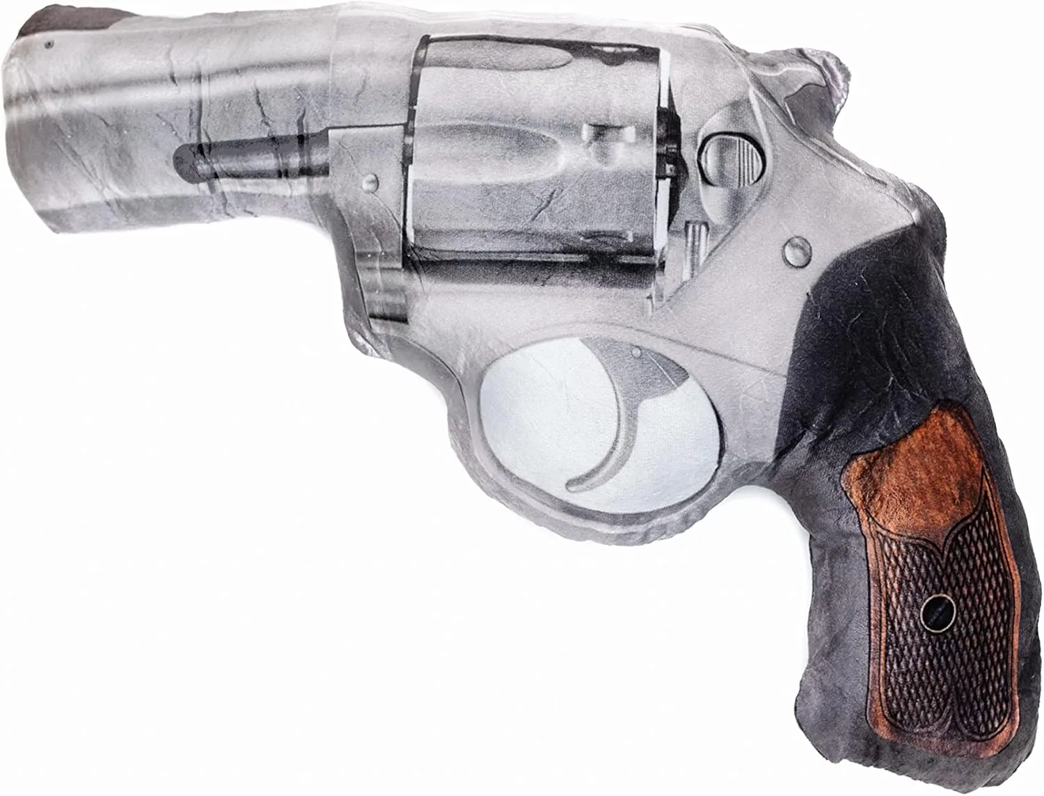 Caliber Gourmet Hug Soft Tactical Revolver Gun Cushion Pillow, Cotton, Plush Stuffed, Throw Pillow, Gun Lovers, Decorative