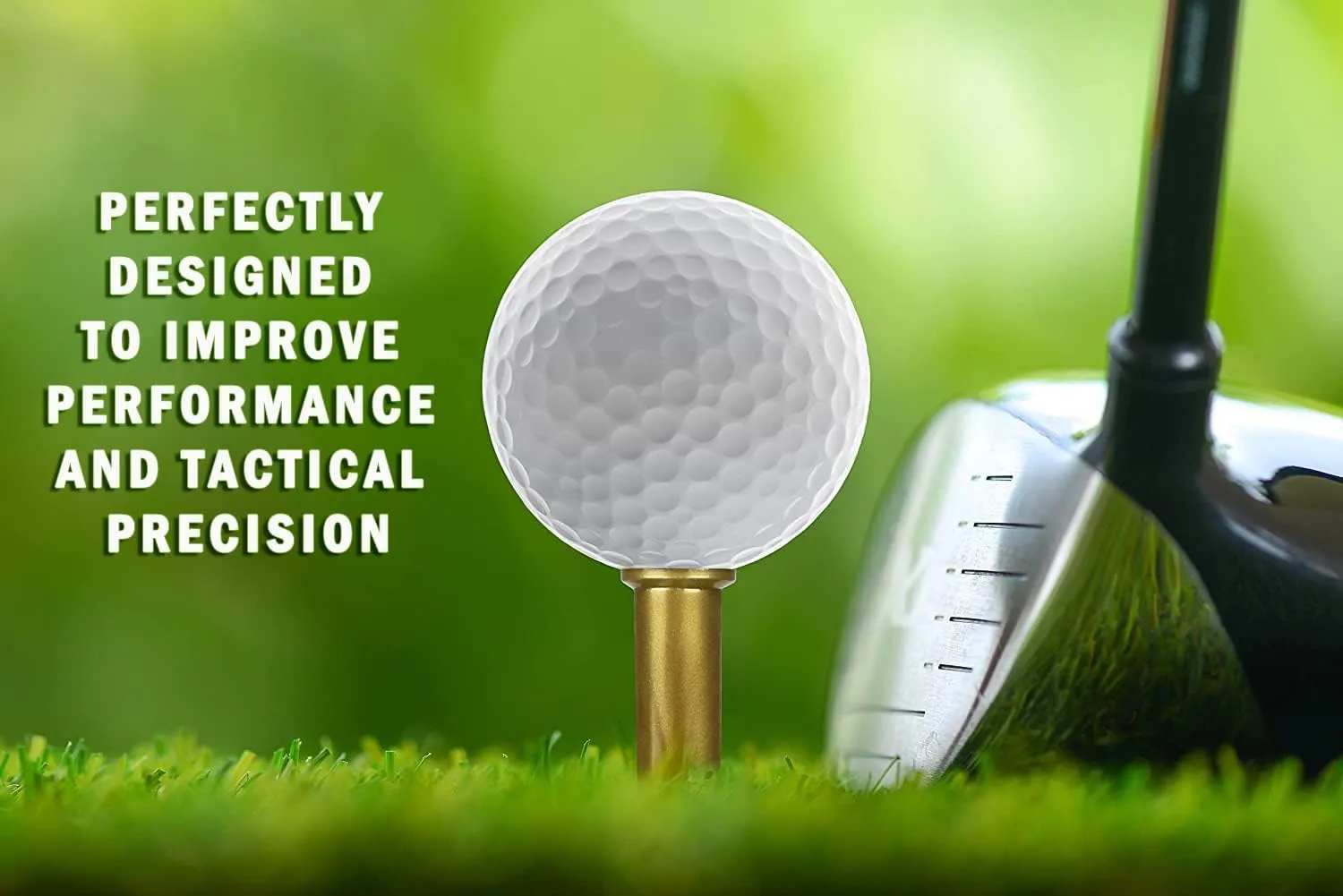 Caliber Gourmet Bullet Shaped Tactical Golf Tees System, Pack of 50 – Professional Golf Gifts for Men, Unique Christmas Gift