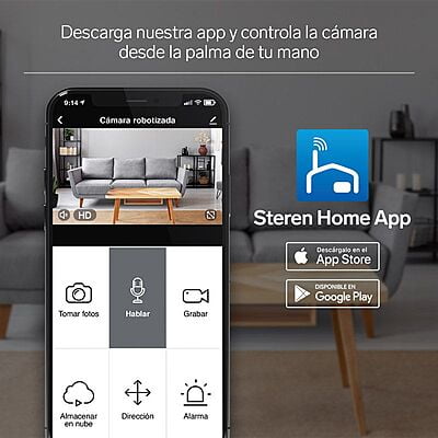 cámara wi-fiCámara de seguridad Wi-Fi* / Ethernet Full HD robotizada con seguidor de movimiento cámara wi-fiCámara de seguridad Wi-Fi* / Ethernet Full HD robotizada con seguidor de movimiento