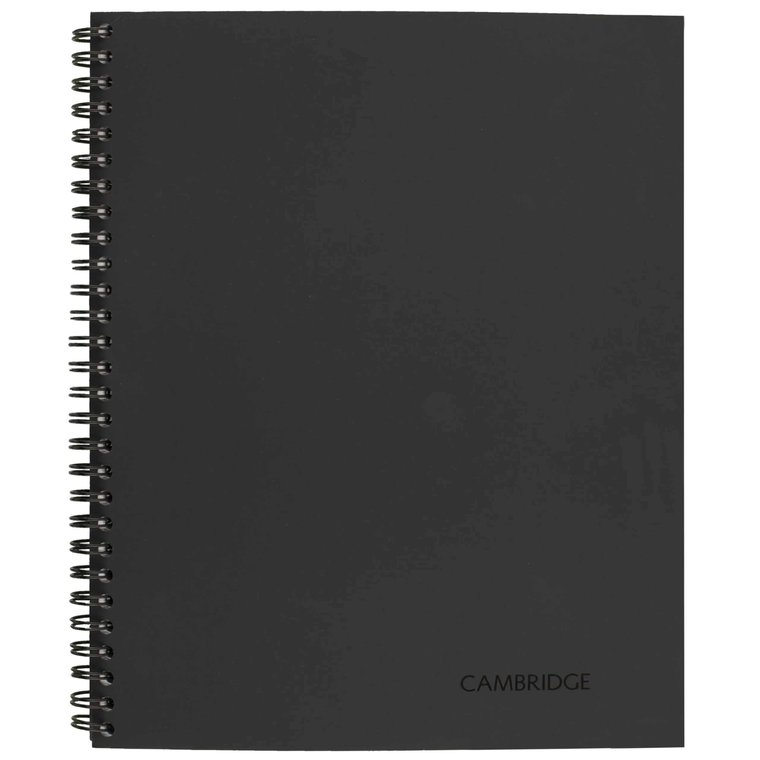 Cambridge Limited Business Notebook, Legal Ruled, 8-1/4" x 11", 80 Sheets, Soft Touch Flexible Cover, Wirebound, Gray (06062) Notebook Gray
