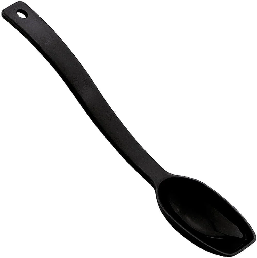 Cambro SPO8CW110 Deli Spoon 8" notched back black - Case of 12