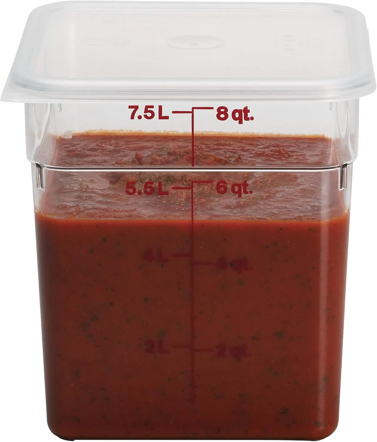 CAMBRO CamSquare Seal Cover, Translucent Plastic