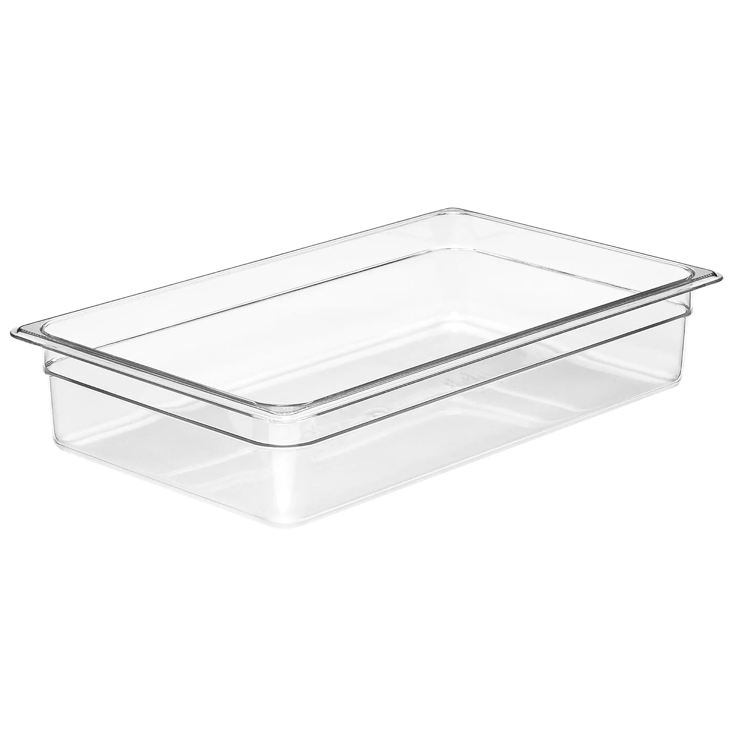 Cambro 14CW 13.7 qt Capacity, 20-7/8" Length x 12-3/4" Width x 4" Depth, Camwear Clear Polycarbonate Full Size Food Pan