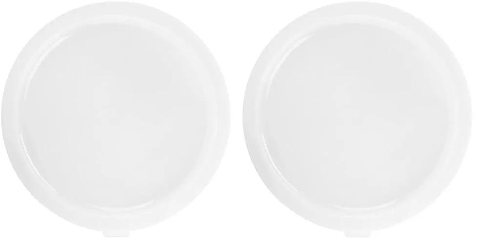 Cambro RFSC2148 Round Cover (for 2 and 4-Quart Storage Containers, Polyethylene, White) (Pack of 2) 1 Count (Pack of 2)