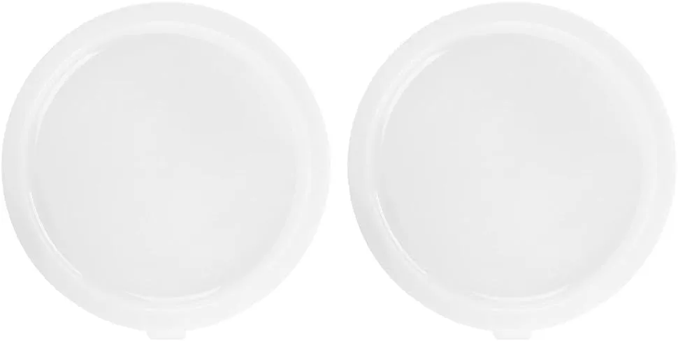 Cambro RFSC2148 Round Cover (for 2 and 4-Quart Storage Containers, Polyethylene, White) (Pack of 2) 1 Count (Pack of 2)