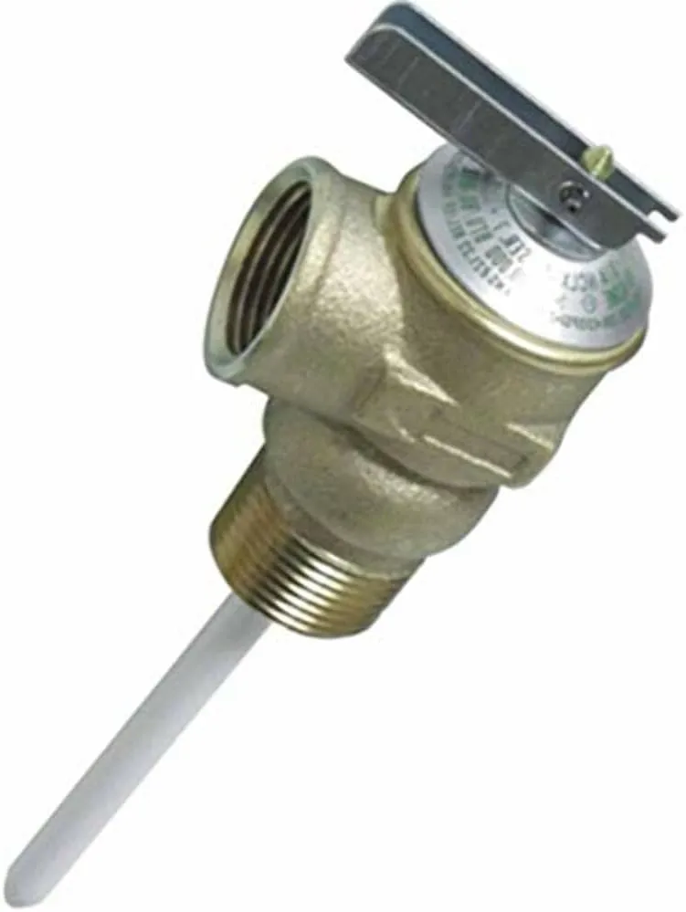 Camco 10471 Propane Hose and Connector (T and P Valve 3/4In with 4In Probe Coated, 150Psi, Bulk)