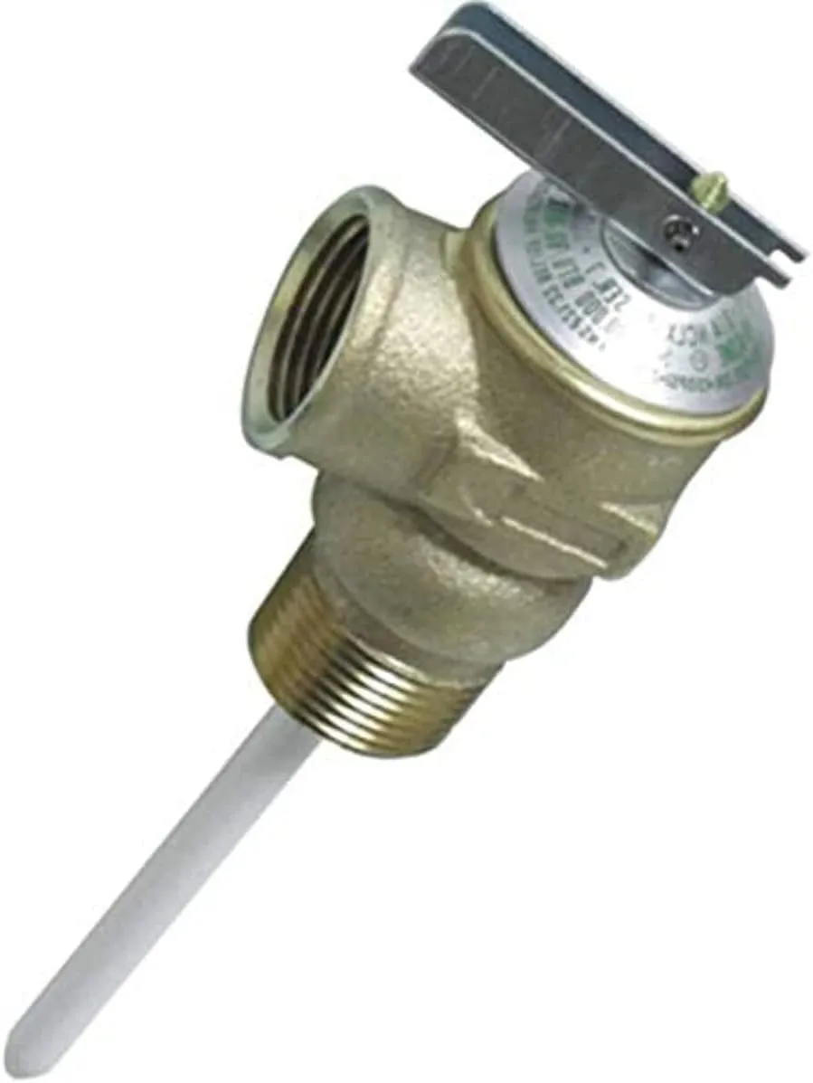Camco 10471 Propane Hose and Connector (T and P Valve 3/4In with 4In Probe Coated, 150Psi, Bulk)